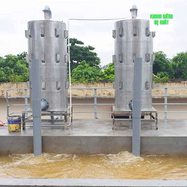 Công tác chuẩn bị các dụng cụ cần để xây bể lọc nước giếng khoan gia đình