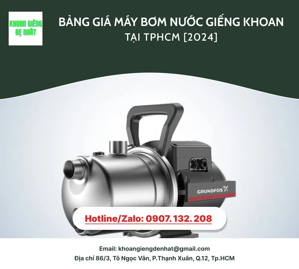giá máy bơm nước giếng khoan