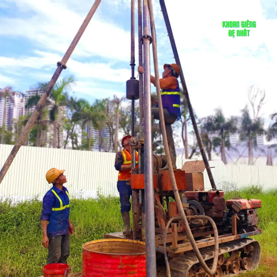 Dịch vụ khoan giếng công nghiệp tại Bình Thạnh của Đệ Nhất