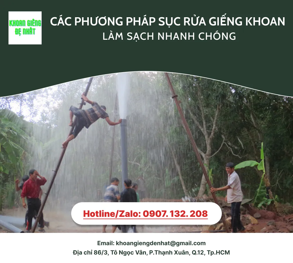 sục rửa giếng khoan