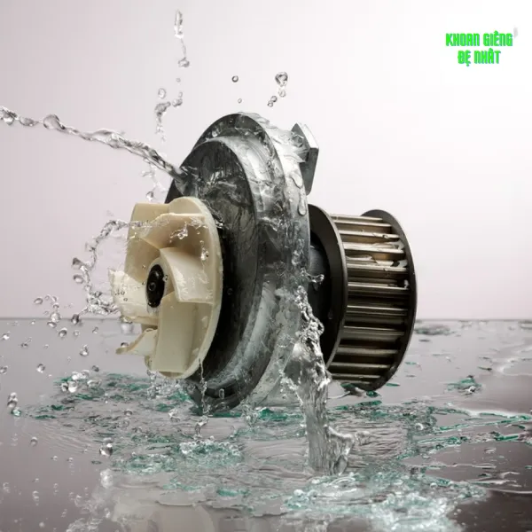 Máy bơm bị rò rỉ nước