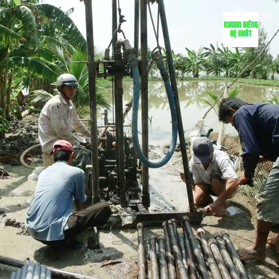 khoan giếng Tân Trụ