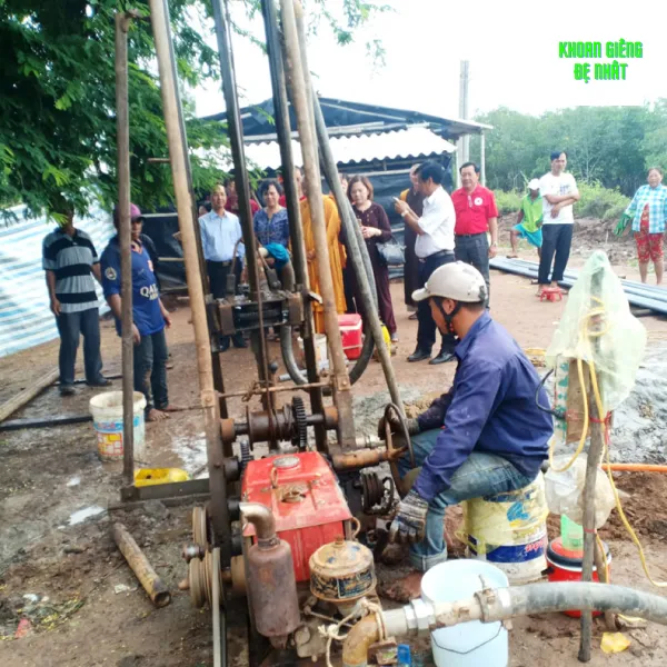 Thợ khoan giếng Tân Phú chuyên nghiệp đang có mặt tại Đệ Nhất