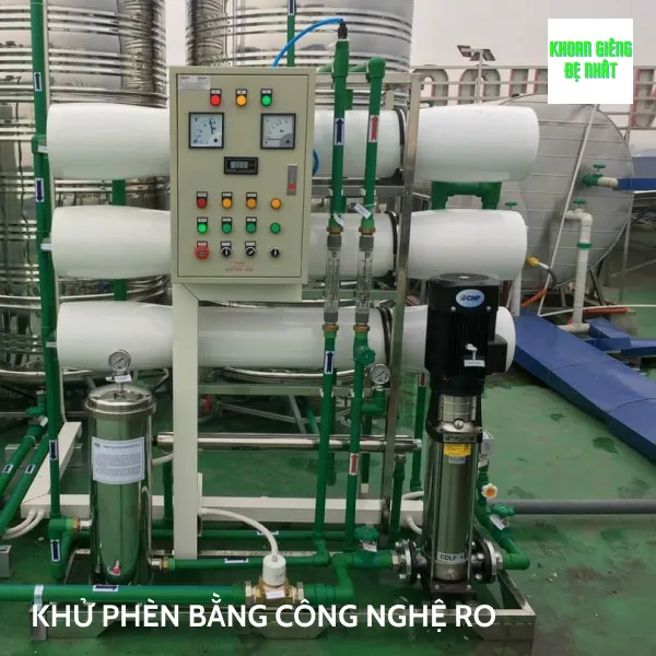 cách khử phèn trong nước giếng