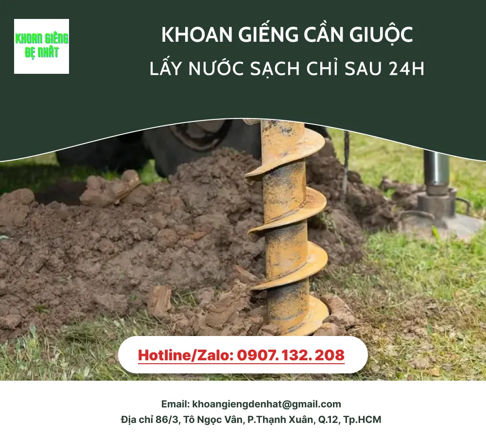Khái quát về khoan giếng tại Cần Giuộc