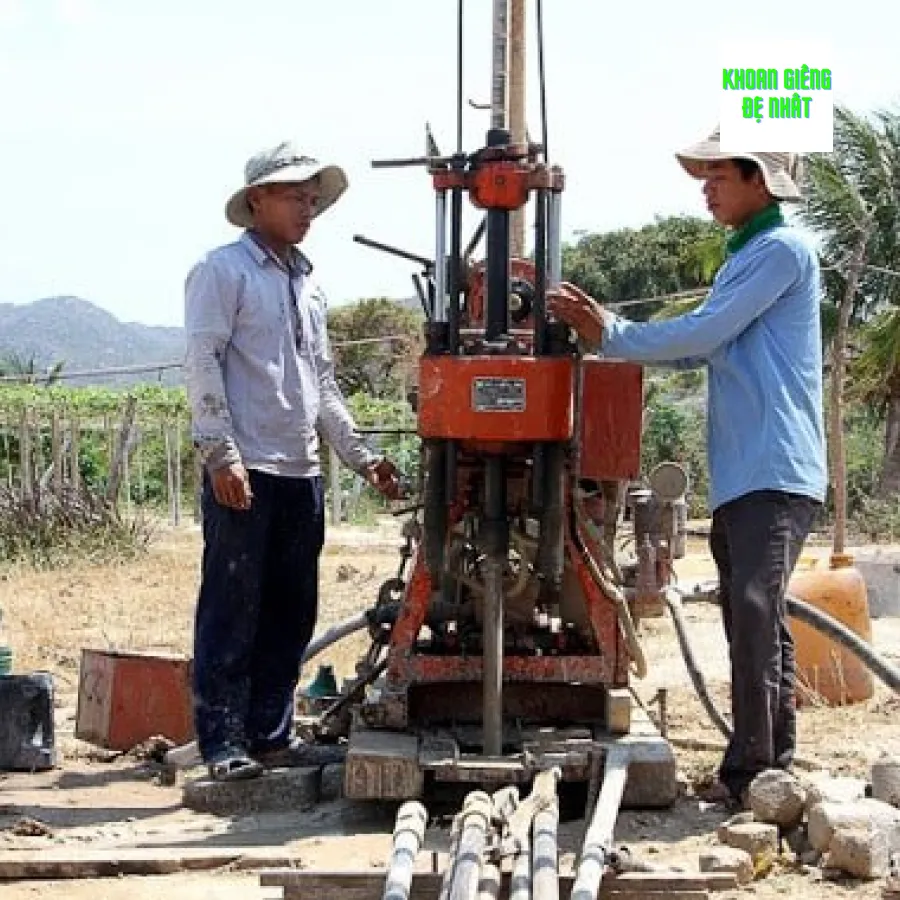 Quy trình khoan giếng Phú Nhuận của Đệ Nhất