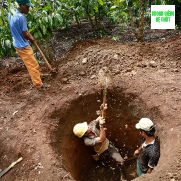 Tiến hành khoan giếng sâu