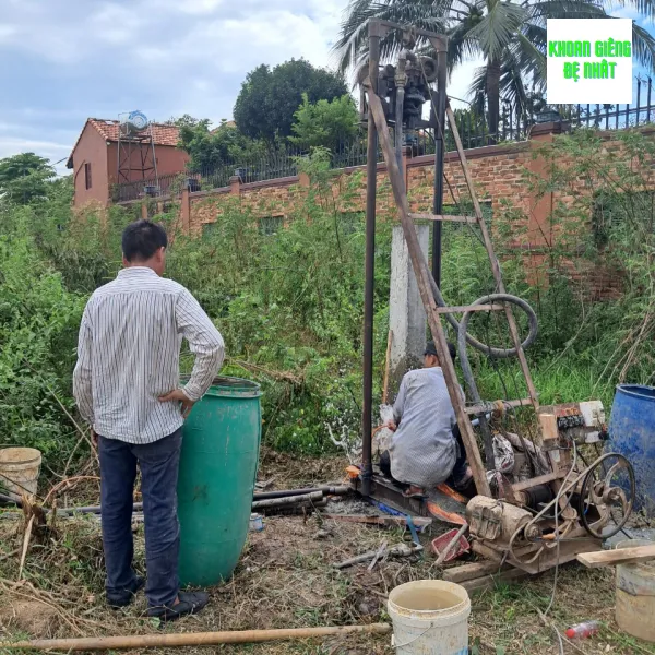 sục rửa giếng khoan