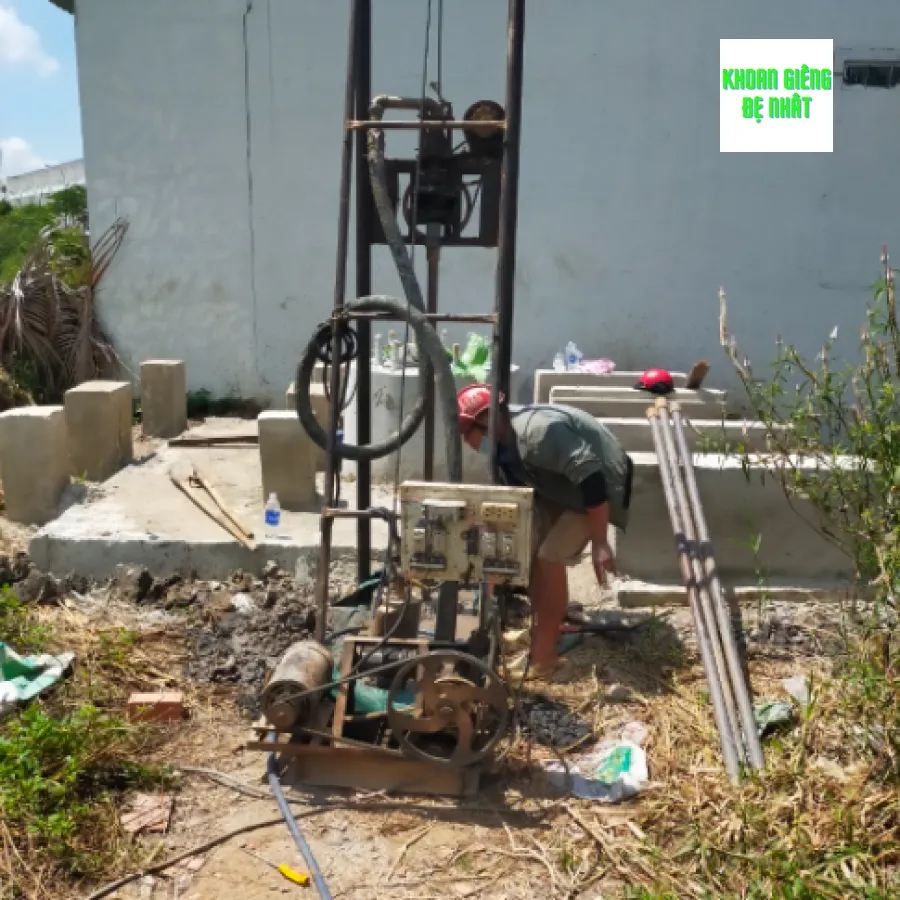 Khoan giếng tiếp địa (chống sét) tại Bình Thạnh