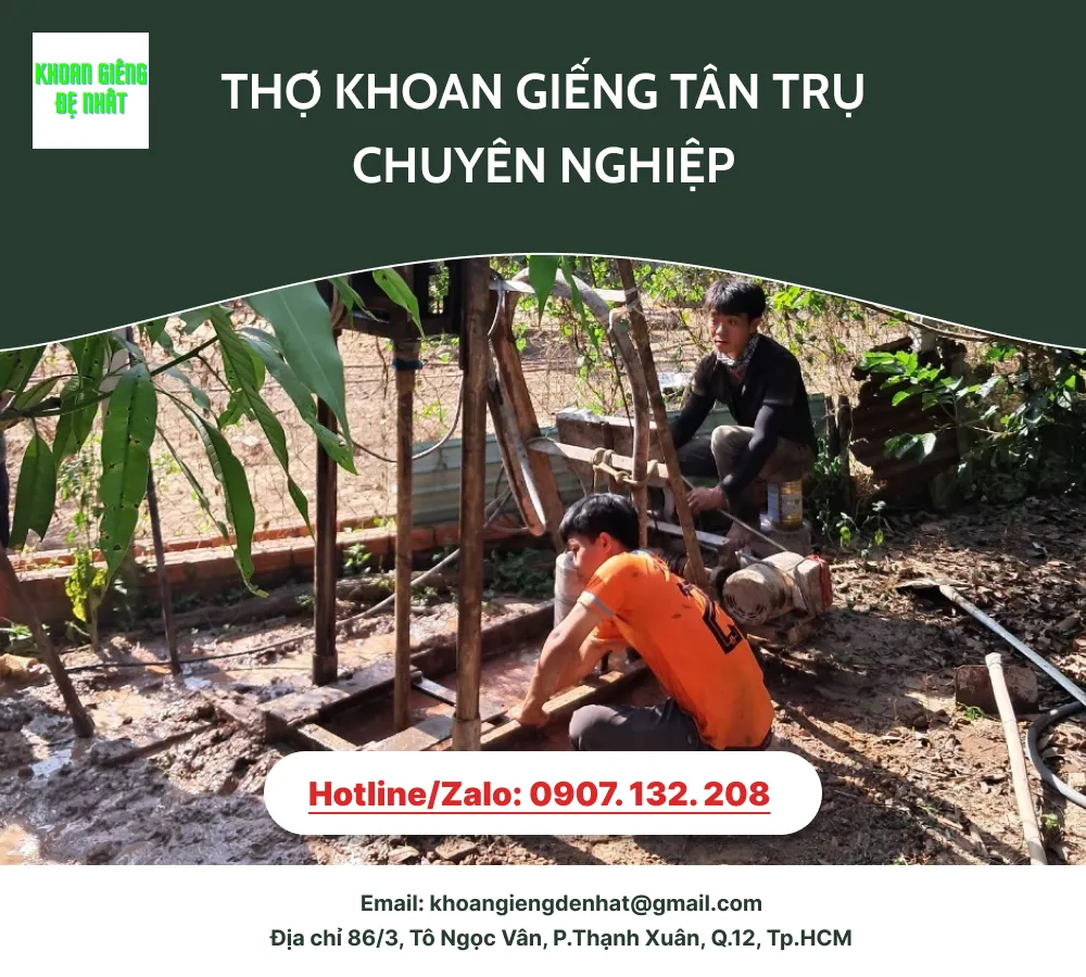 khoan giếng Tân Trụ