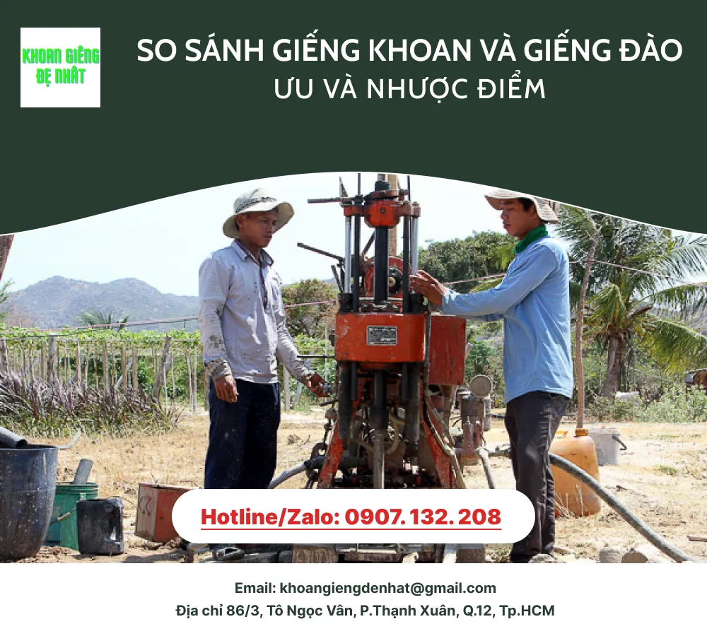 giếng khoan và giếng đào