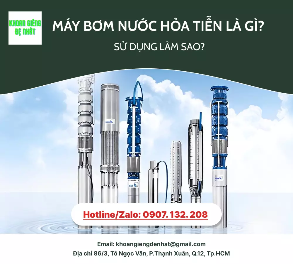 Máy bơm nước hỏa tiễn - Đặc điểm cấu tạo và cách sử dụng
