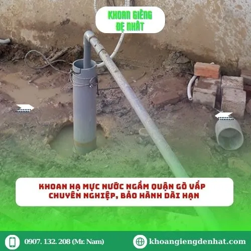 Khoan hạ mực nước ngầm Quận Gò Vấp – Dịch vụ chuyên nghiệp, bảo hành dài hạn