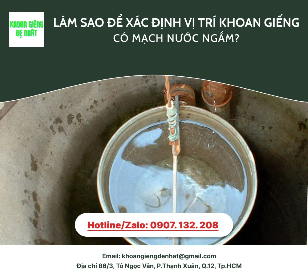 Làm sao để xác định vị trí khoan giếng có mạch nước ngầm?