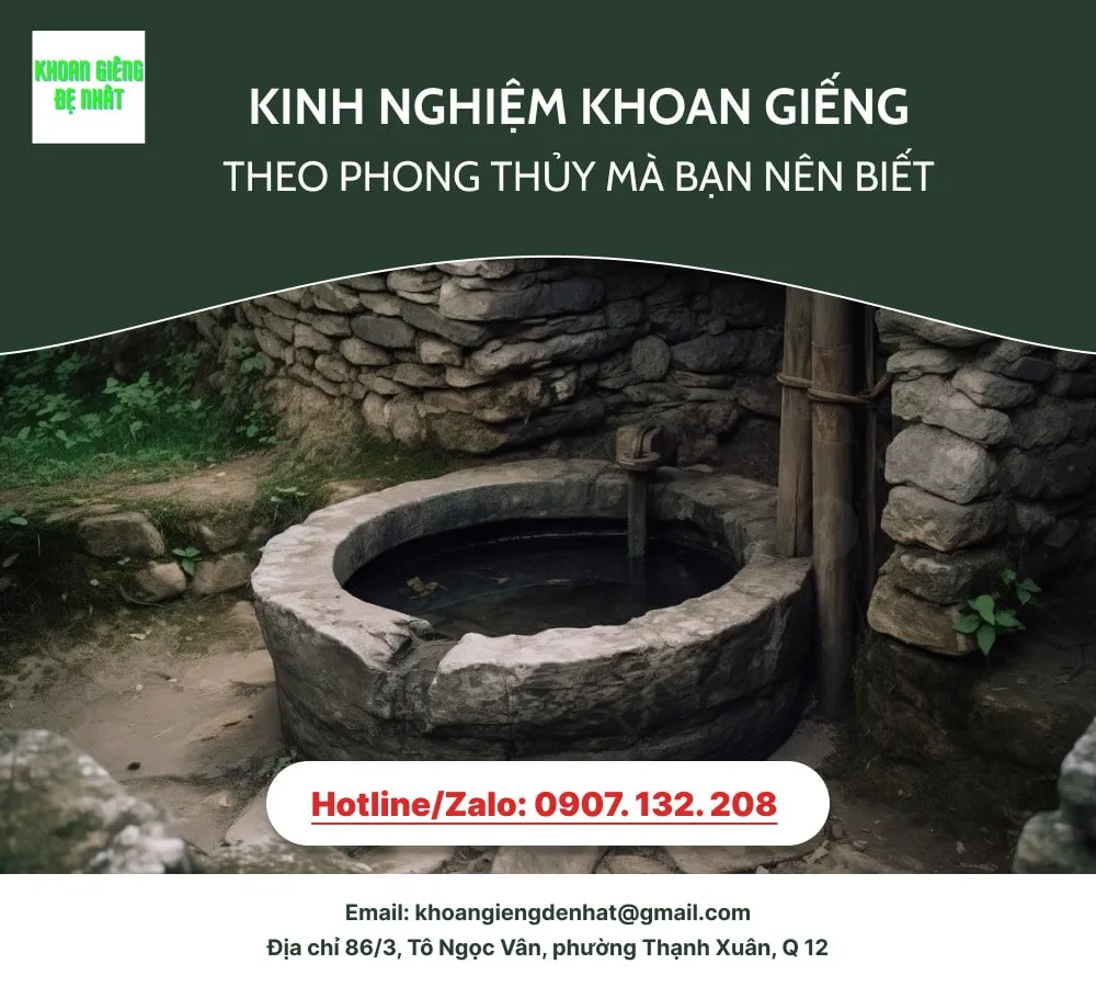 KINH NGHIỆM KHOAN GIẾNG THEO PHONG THỦY MÀ BẠN NÊN BIẾT