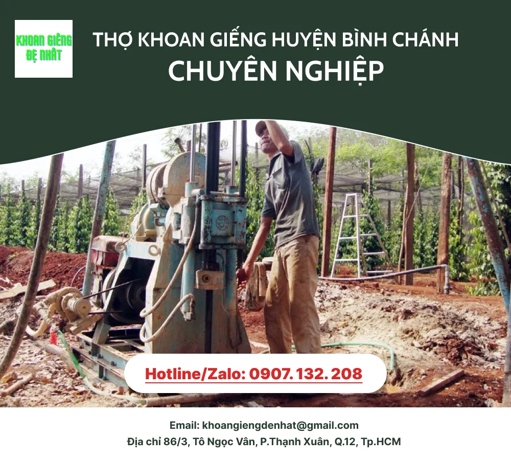 DỊCH VỤ KHOAN GIẾNG HUYỆN BÌNH CHÁNH