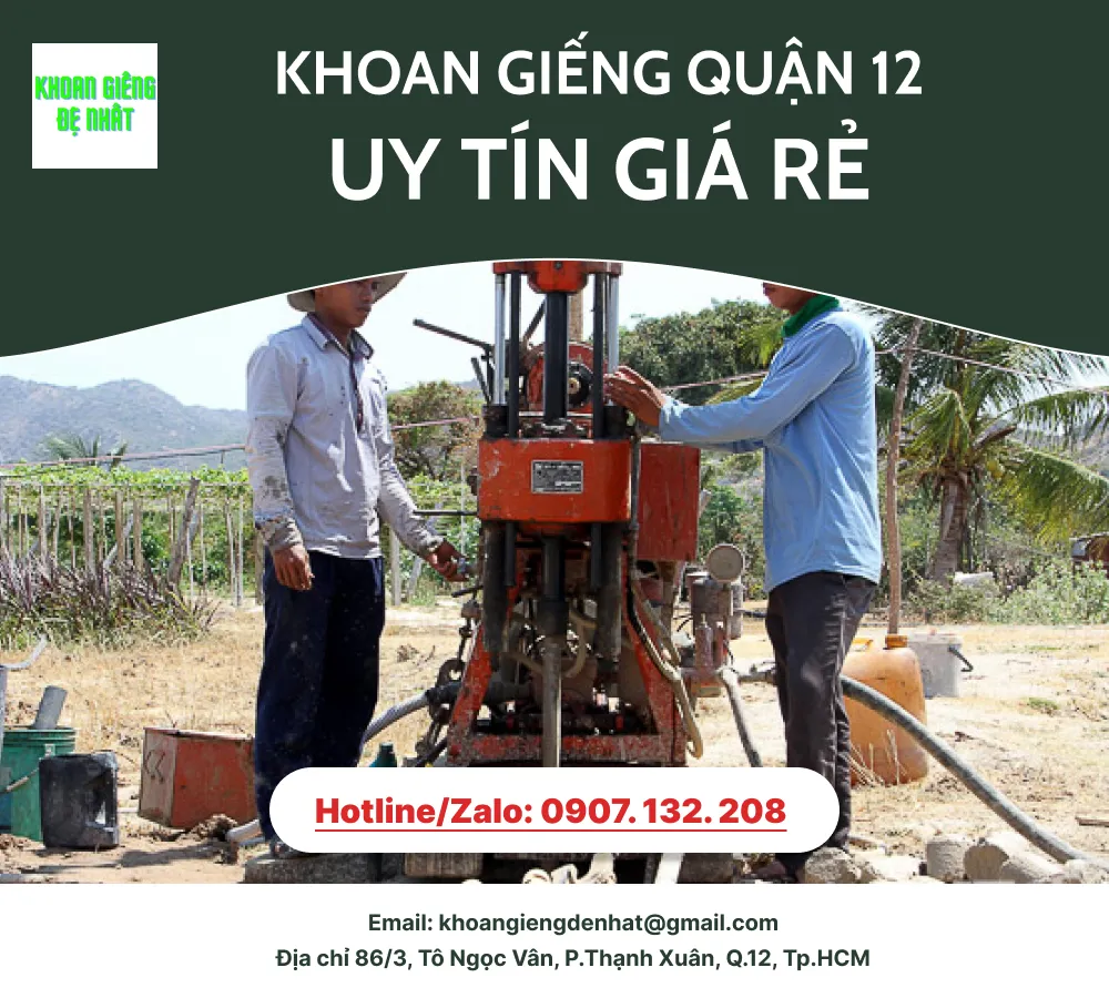 DỊCH VỤ KHOAN GIẾNG QUẬN 12