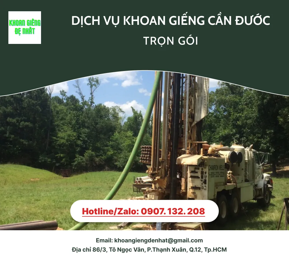 Dịch vụ Khoan giếng Cần Đước - Lựa chọn hàng đầu cho mọi công trình