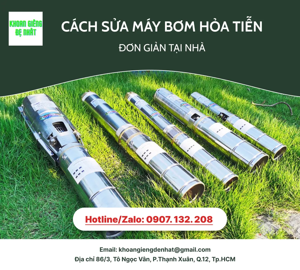 Cách sửa máy bơm hỏa tiễn đơn giản tại nhà