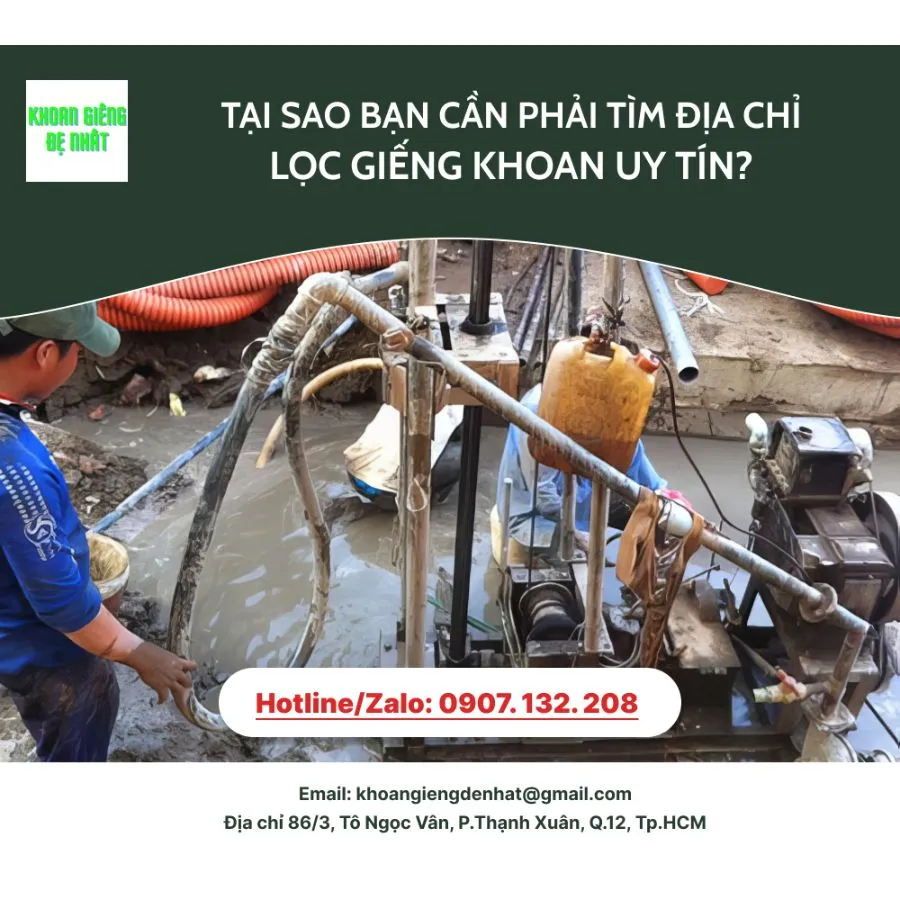 Tại sao bạn cần phải tìm địa chỉ lọc giếng khoan uy tín?