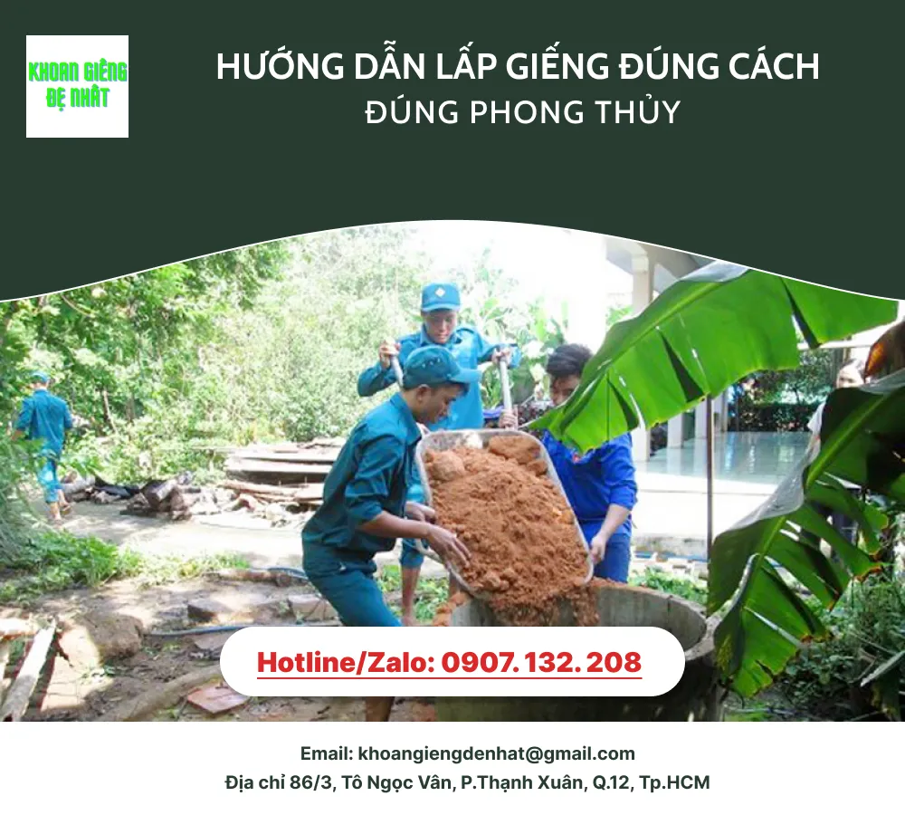 Hướng dẫn lấp giếng đúng cách, đúng phong thủy