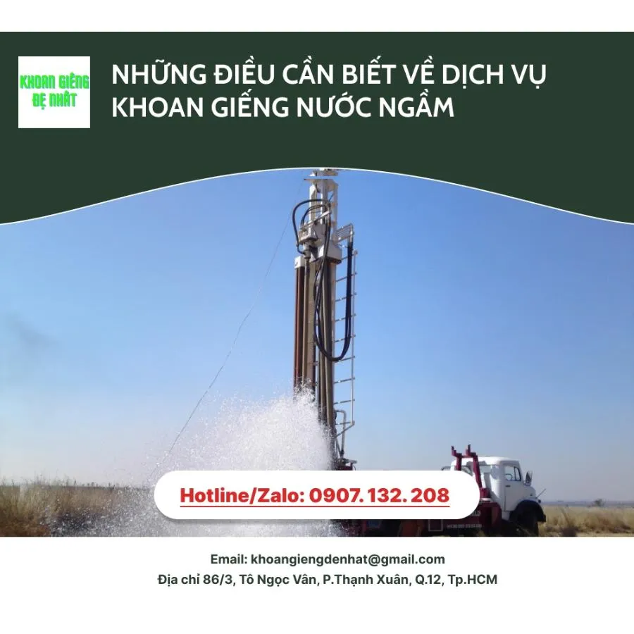 Các lưu ý khi khoan giếng nước ngầm mà bạn nên biết
