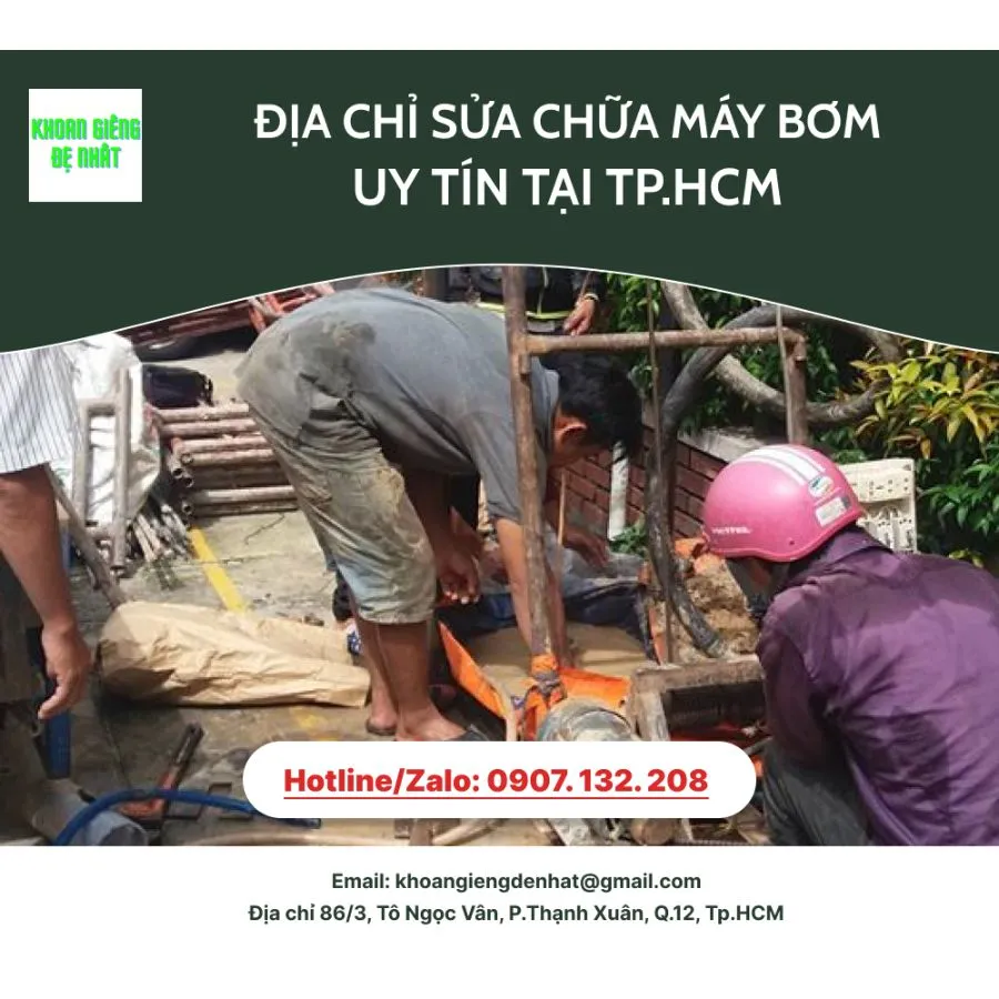 Địa chỉ sửa chữa máy bơm uy tín tại TP.HCM