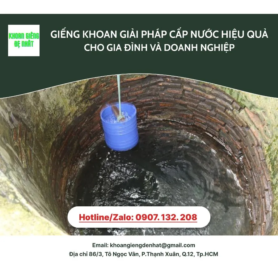 Giếng khoan giải pháp cấp nước hiệu quả cho gia đình và doanh nghiệp