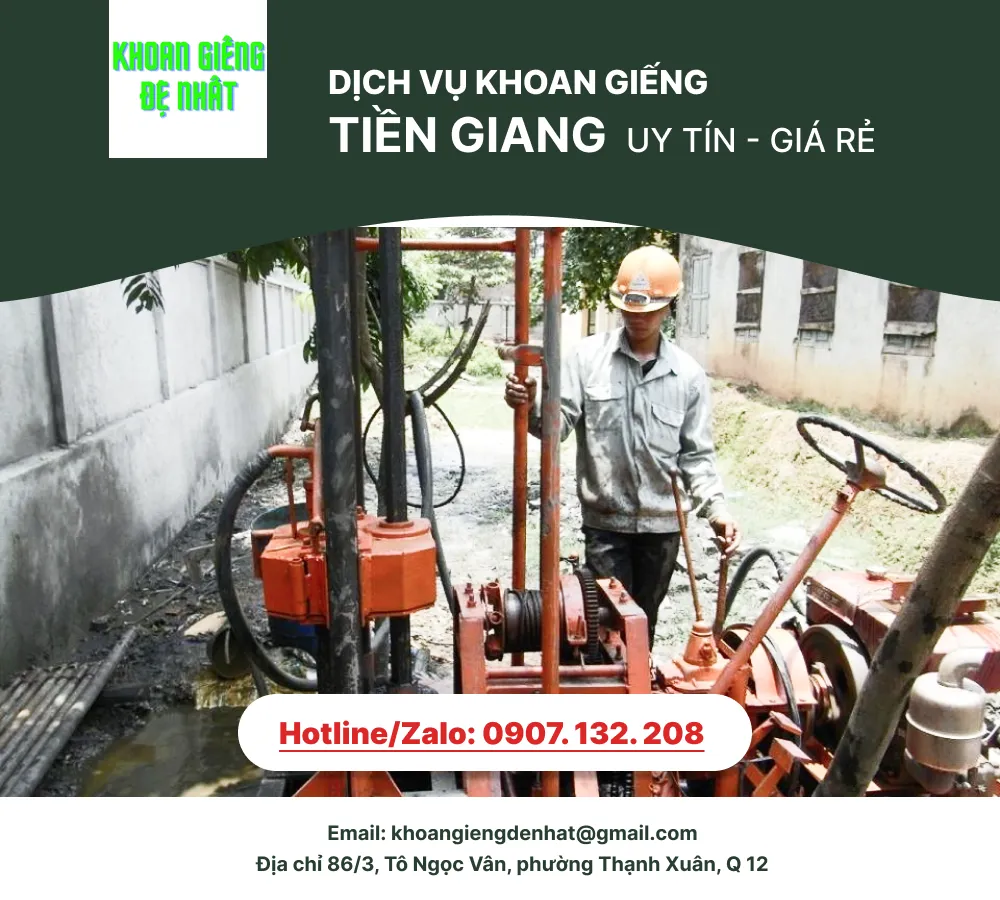 DỊCH VỤ KHOAN GIẾNG TIỀN GIANG UY TÍN - GIÁ RẺ