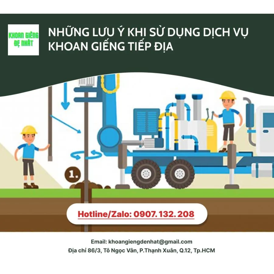 Khi khoan giếng tiếp điện cần lưu ý những điều gì?