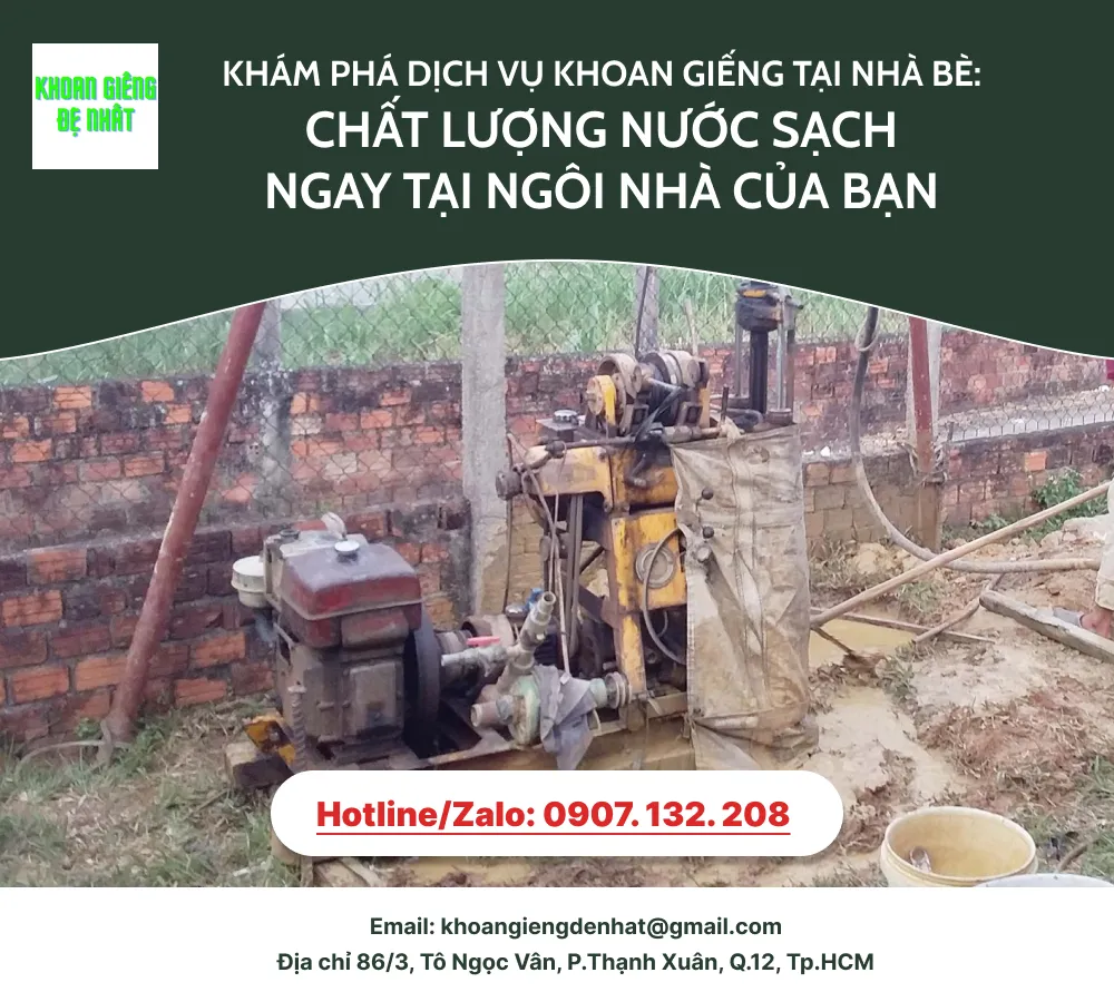 Khám phá dịch vụ khoan giếng tại Nhà Bè