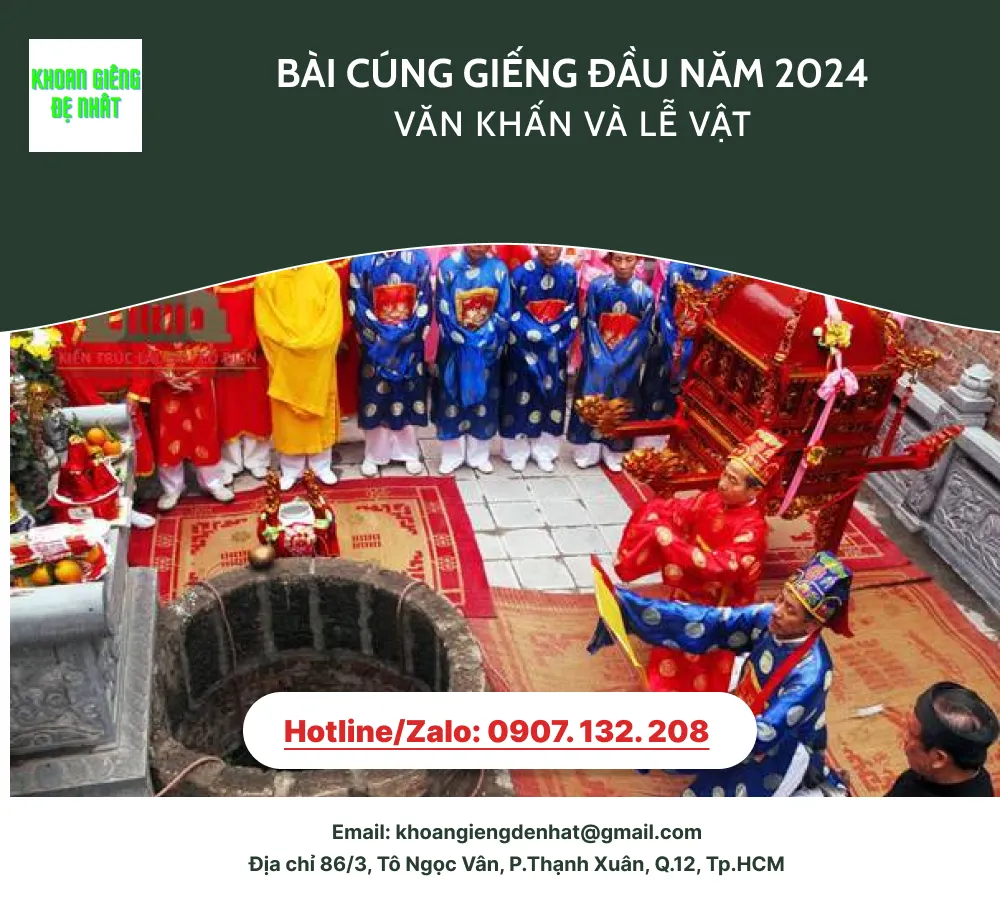 Bài cúng giếng đầu năm 2024: Văn khấn và lễ vật
