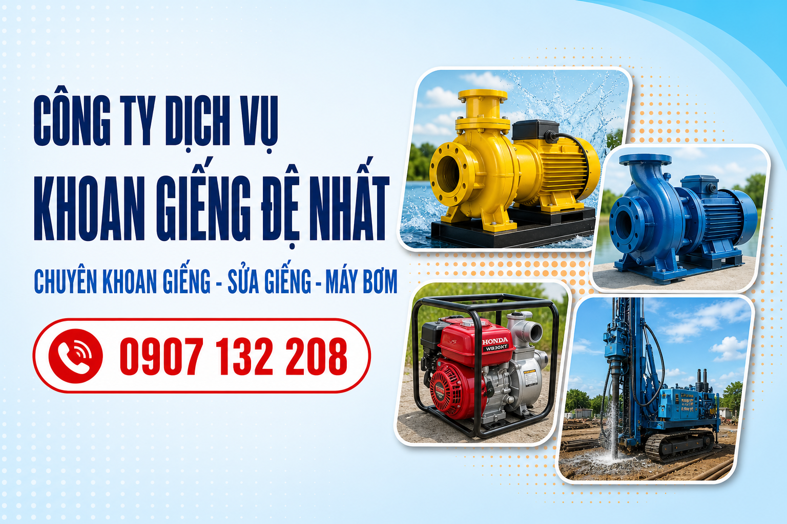 Công ty dịch vụ Khoan Giếng Đệ Nhất - khoan giếng, sửa giếng, máy bơm